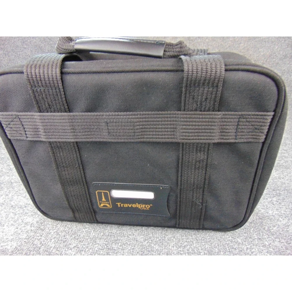 Travelpro Computer Office Bag Mens Black Solid Laptop Case Business Travel Tech